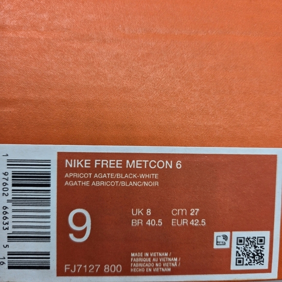 New Nike Free Metcon 6 \'Apricot Agate\' Men\'s Workout Shoes Size 9 main image 4